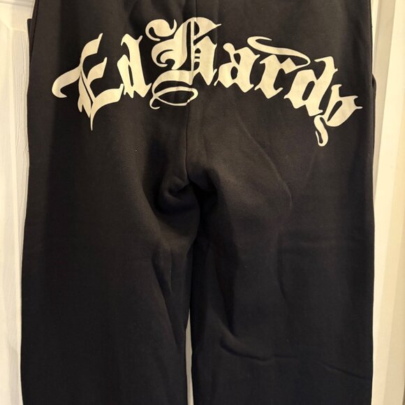 Ed Hardy Black Flared Sweatpants NEW NWT - Picture 5 of 7